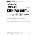 Cover page of PIONEER DEH-P8980BT Service Manual