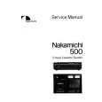 Cover page of NAKAMICHI 500 Service Manual