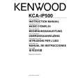 Cover page of KENWOOD KCA-IP500 Owner's Manual