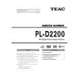 Cover page of TEAC PL-D2200 Service Manual