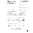 Cover page of KENWOOD KDC-X679 Service Manual