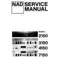 Cover page of NAD 3150 Service Manual