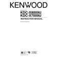 Cover page of KENWOOD KDC-X8009U Owner's Manual