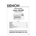 Cover page of DENON UD-M5 Service Manual