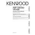 Cover page of KENWOOD KRF-V8030D Owner's Manual
