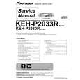 Cover page of PIONEER KEH-P2030R/XM/EW Service Manual