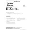 Cover page of PIONEER S-A660/XE Service Manual