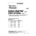 Cover page of PIONEER KEH2720R X1B/GR Service Manual