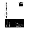 Cover page of NAD 701 Service Manual