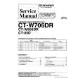 Cover page of PIONEER CT-W706DR Service Manual