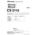 Cover page of PIONEER CX-3110 Service Manual