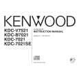 Cover page of KENWOOD KDC-V7521 Owner's Manual