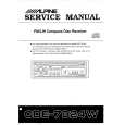 Cover page of ALPINE CDE7824W Service Manual