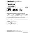 Cover page of PIONEER DV-400-S Service Manual