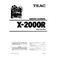 Cover page of TEAC X2000R Service Manual