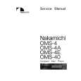 Cover page of NAKAMICHI OMS-4 Service Manual