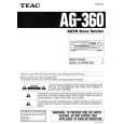 Cover page of TEAC AG360 Owner's Manual