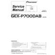 Cover page of PIONEER GEX-P700DAB/ES Service Manual