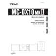 Cover page of TEAC MCDX10MK2 Owner's Manual