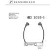 Cover page of SENNHEISER HDI 1019-6 Owner's Manual