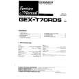 Cover page of PIONEER GEXT70RDS Service Manual