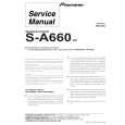Cover page of PIONEER S-A660 Service Manual