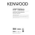 Cover page of KENWOOD KRF-V8090D Owner's Manual