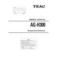 Cover page of TEAC AG-H300 Service Manual