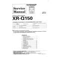 Cover page of PIONEER XRQ150 Service Manual