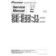 Cover page of PIONEER SE-E22-J2/XZC/EW5 Service Manual