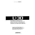 Cover page of ONKYO U-30 Owner's Manual