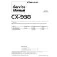 Cover page of PIONEER CX-938 Service Manual