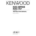 Cover page of KENWOOD KDC-MP858 Owner's Manual