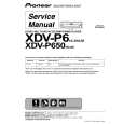 Cover page of PIONEER XDV-P650/RC Service Manual
