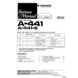 Cover page of PIONEER A441S Service Manual