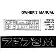 Cover page of ALPINE 7273M Owner's Manual