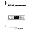 Cover page of AKAI HXR40 Service Manual