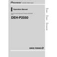 Cover page of PIONEER DEH-P2550 Service Manual