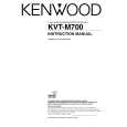 Cover page of KENWOOD KVTM700 Owner's Manual