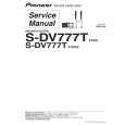 Cover page of PIONEER S-DV777T/XTW/E Service Manual