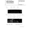 Cover page of KENWOOD KRA5040 Service Manual