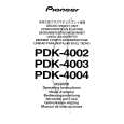 Cover page of PIONEER PDK-4002 Owner's Manual