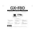 Cover page of AKAI GX-F80 Owner's Manual