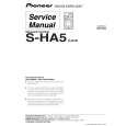 Cover page of PIONEER S-HA5/XJC/E Service Manual