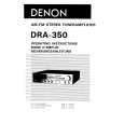 Cover page of DENON DRA-350 Owner's Manual