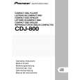 Cover page of PIONEER CDJ-800 Owner's Manual