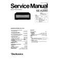 Cover page of TECHNICS SE-A2000 Service Manual