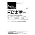 Cover page of PIONEER CT-449 Service Manual