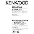 Cover page of KENWOOD MG-G508 Owner's Manual