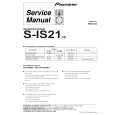 Cover page of PIONEER S-IS21/XE Service Manual